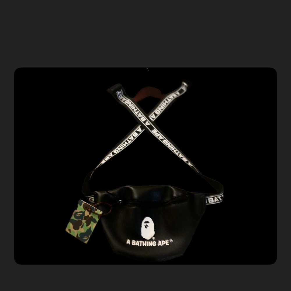 A Bathing Ape Black Shoulder Bag